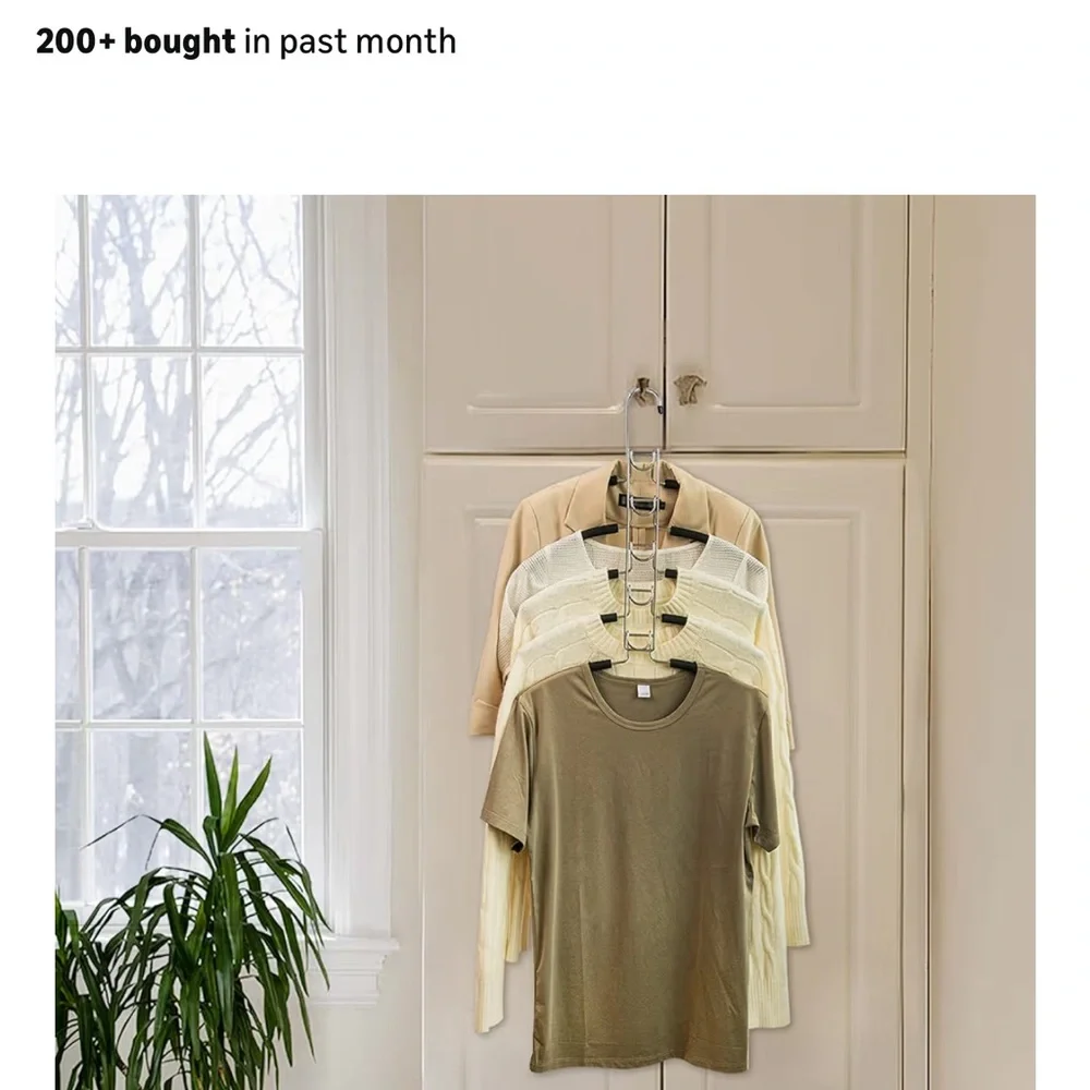 12 Black Non-Slip Hanger Set (Holds 60 pieces)